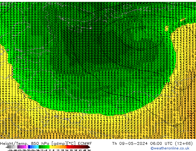 Z500/Rain (+SLP)/Z850 ECMWF  09.05.2024 06 UTC