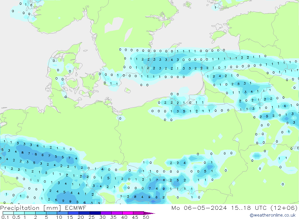 Precipitation ECMWF Mo 06.05.2024 18 UTC