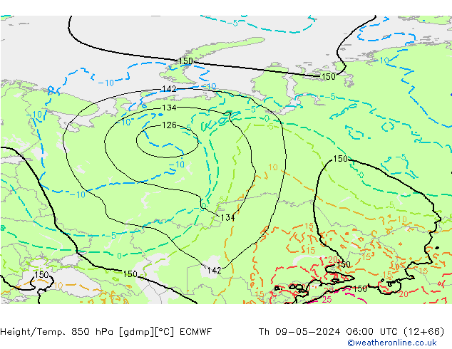 Z500/Rain (+SLP)/Z850 ECMWF  09.05.2024 06 UTC