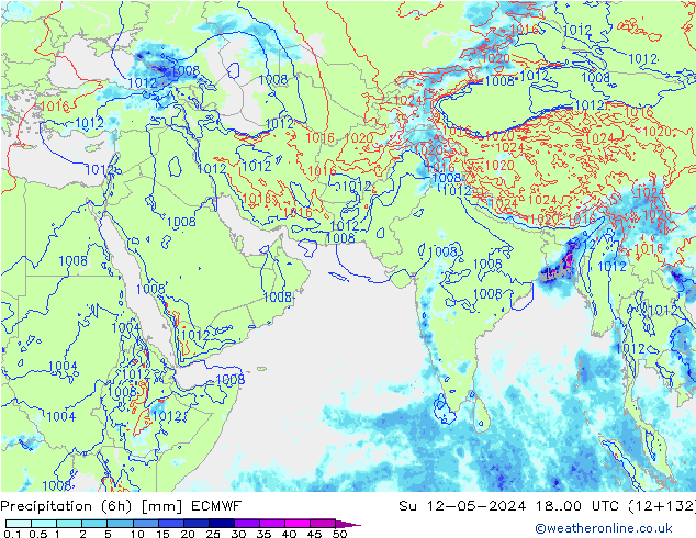 Z500/Rain (+SLP)/Z850 ECMWF dim 12.05.2024 00 UTC