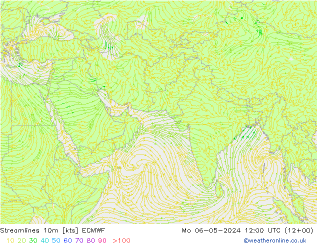 ветер 10m ECMWF пн 06.05.2024 12 UTC