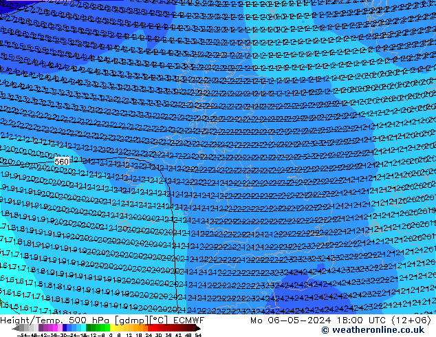 Z500/Regen(+SLP)/Z850 ECMWF ma 06.05.2024 18 UTC