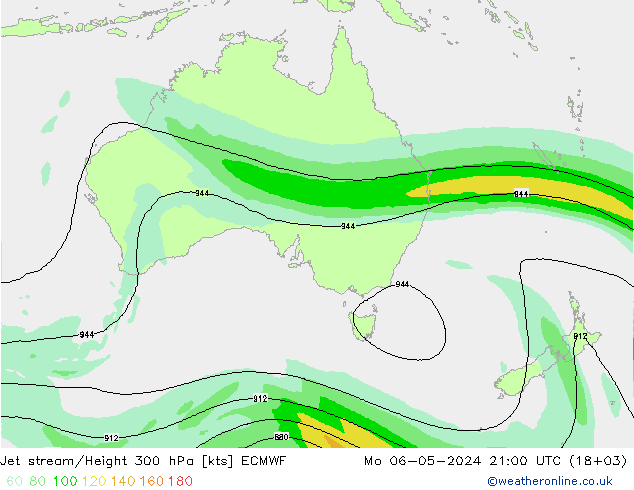 Jet Akımları ECMWF Pzt 06.05.2024 21 UTC