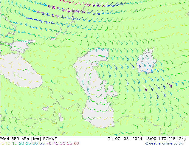  850 hPa ECMWF  07.05.2024 18 UTC