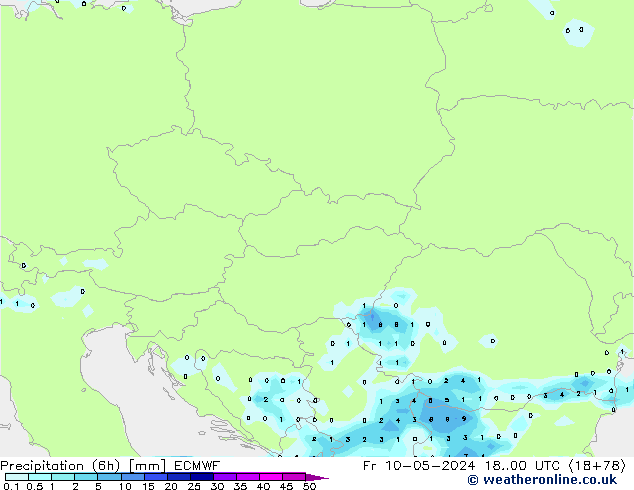 Z500/Rain (+SLP)/Z850 ECMWF пт 10.05.2024 00 UTC