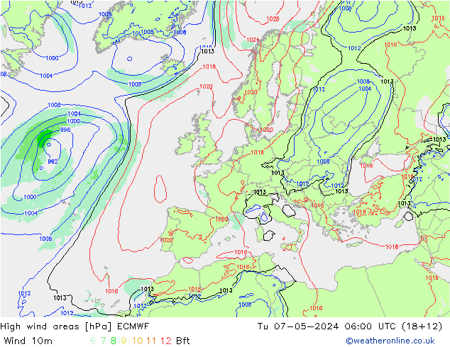Sturmfelder ECMWF Di 07.05.2024 06 UTC