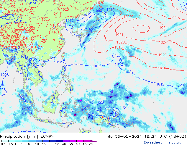 Yağış ECMWF Pzt 06.05.2024 21 UTC