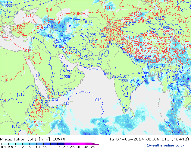 Z500/Rain (+SLP)/Z850 ECMWF Tu 07.05.2024 06 UTC