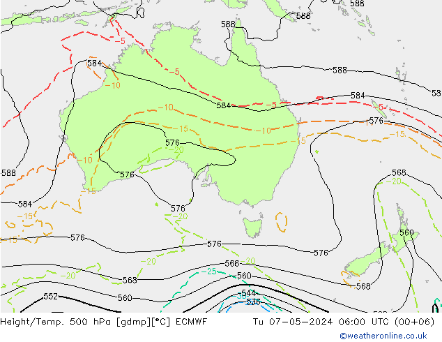 Z500/Rain (+SLP)/Z850 ECMWF mar 07.05.2024 06 UTC