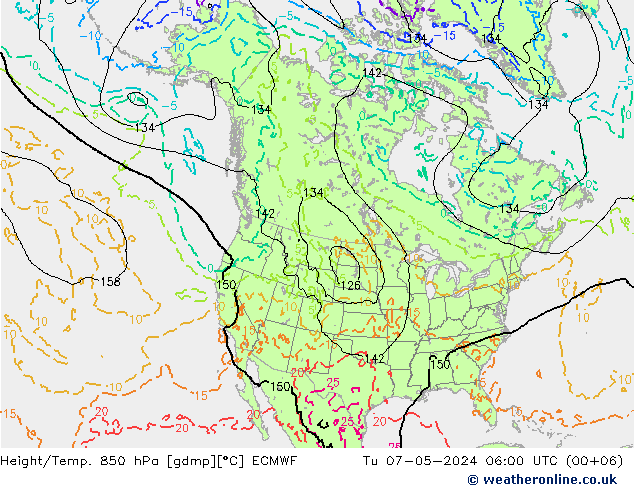 Z500/Rain (+SLP)/Z850 ECMWF Tu 07.05.2024 06 UTC