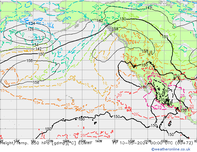 Z500/Rain (+SLP)/Z850 ECMWF Sex 10.05.2024 00 UTC