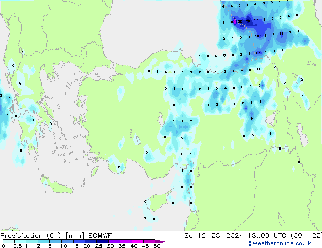 Z500/Rain (+SLP)/Z850 ECMWF  12.05.2024 00 UTC