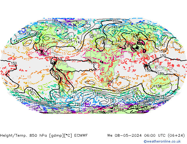 Z500/Rain (+SLP)/Z850 ECMWF ср 08.05.2024 06 UTC