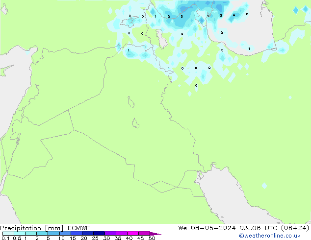 precipitação ECMWF Qua 08.05.2024 06 UTC