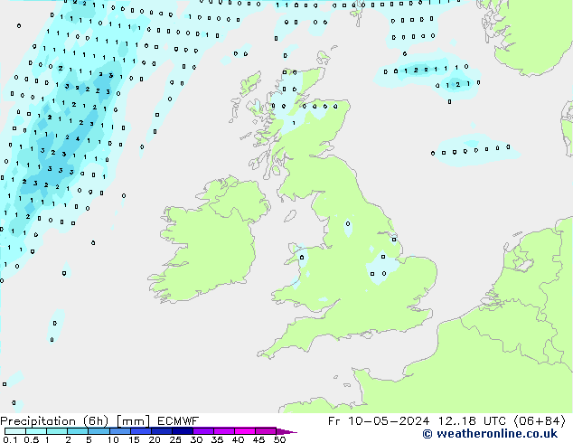 Z500/Rain (+SLP)/Z850 ECMWF Fr 10.05.2024 18 UTC