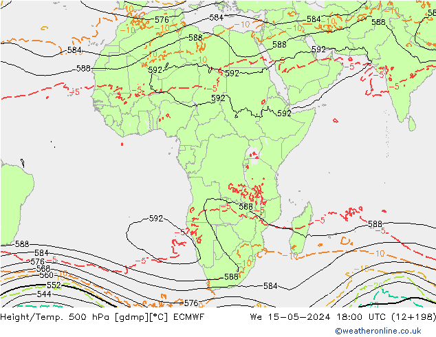 Z500/Rain (+SLP)/Z850 ECMWF Qua 15.05.2024 18 UTC