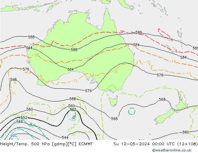 Z500/Rain (+SLP)/Z850 ECMWF ��� 12.05.2024 00 UTC