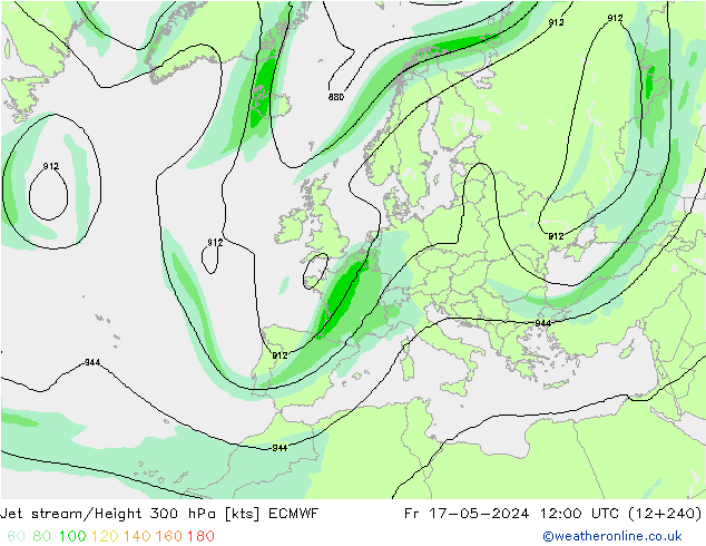 Polarjet ECMWF Fr 17.05.2024 12 UTC