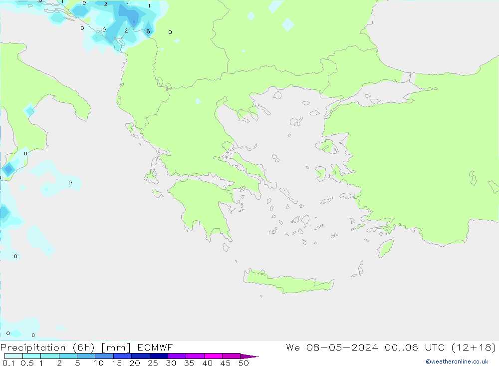 Z500/Rain (+SLP)/Z850 ECMWF We 08.05.2024 06 UTC