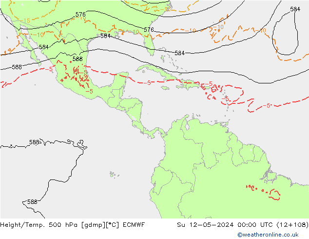 Z500/Rain (+SLP)/Z850 ECMWF ��� 12.05.2024 00 UTC