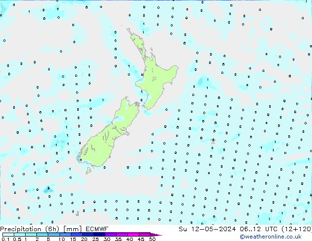 Z500/Rain (+SLP)/Z850 ECMWF So 12.05.2024 12 UTC