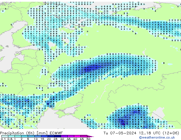 Z500/Rain (+SLP)/Z850 ECMWF mar 07.05.2024 18 UTC