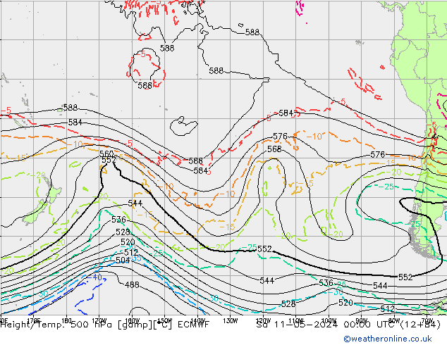 Z500/Rain (+SLP)/Z850 ECMWF so. 11.05.2024 00 UTC