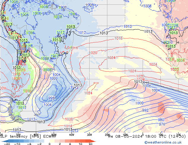 tendencja ECMWF śro. 08.05.2024 18 UTC