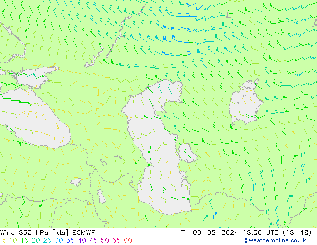  850 hPa ECMWF  09.05.2024 18 UTC