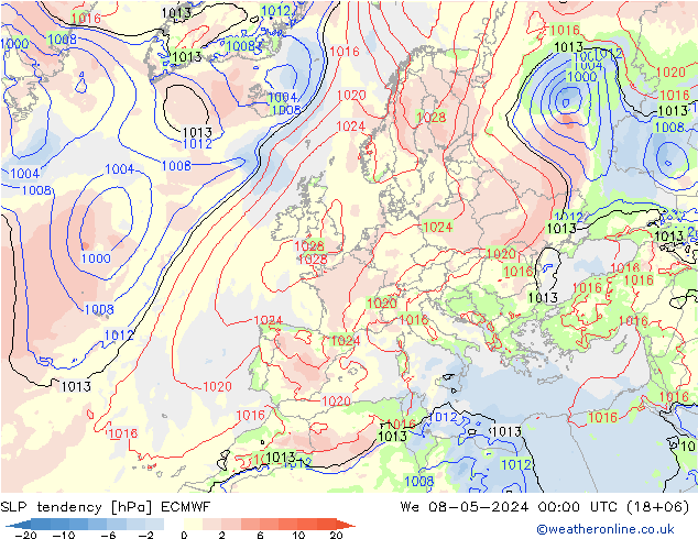 变压 ECMWF 星期三 08.05.2024 00 UTC