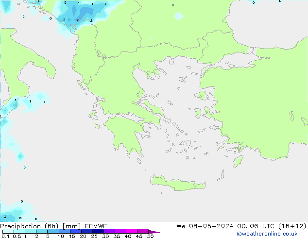 Z500/Rain (+SLP)/Z850 ECMWF We 08.05.2024 06 UTC