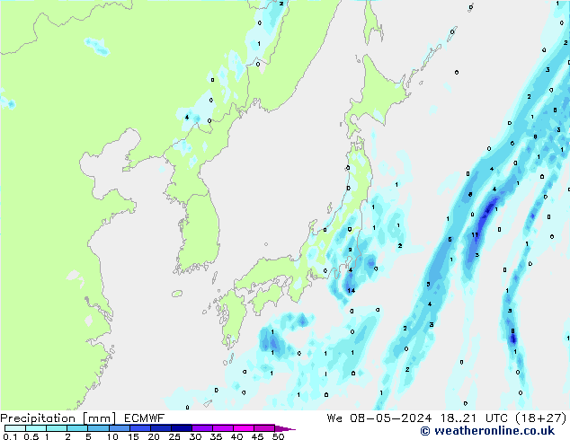precipitação ECMWF Qua 08.05.2024 21 UTC