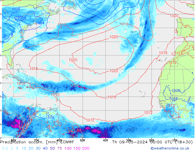 Precipitation accum. ECMWF Th 09.05.2024 00 UTC