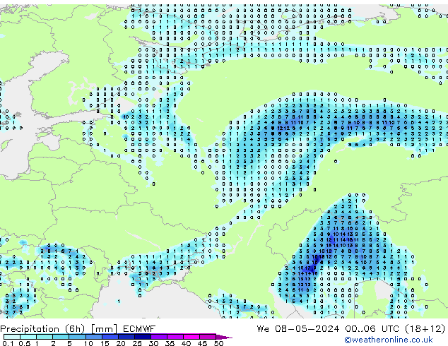 Z500/Rain (+SLP)/Z850 ECMWF St 08.05.2024 06 UTC