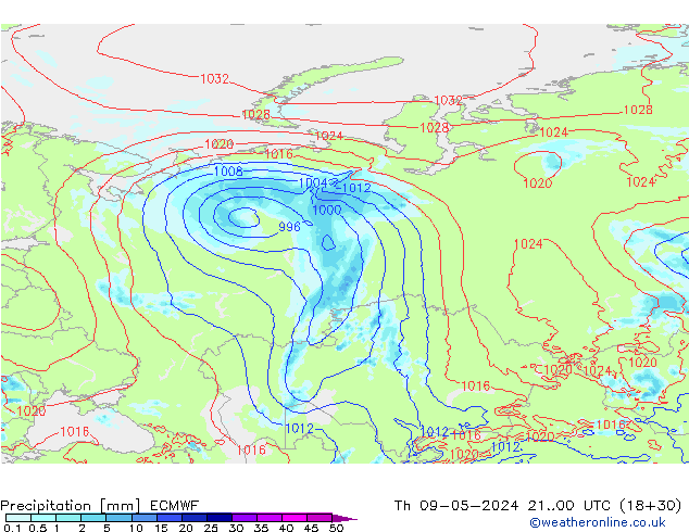 Yağış ECMWF Per 09.05.2024 00 UTC