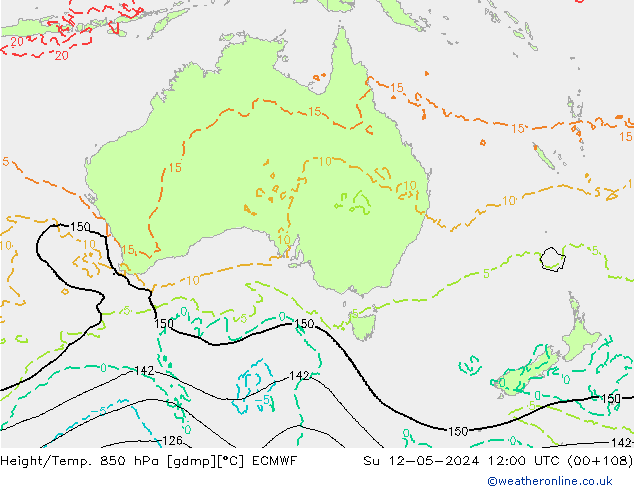 Z500/Rain (+SLP)/Z850 ECMWF Ne 12.05.2024 12 UTC