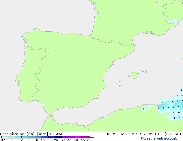 Z500/Rain (+SLP)/Z850 ECMWF  09.05.2024 06 UTC