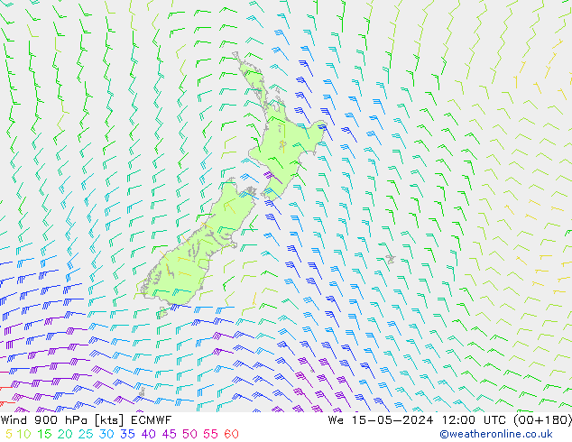 Wind 900 hPa ECMWF We 15.05.2024 12 UTC