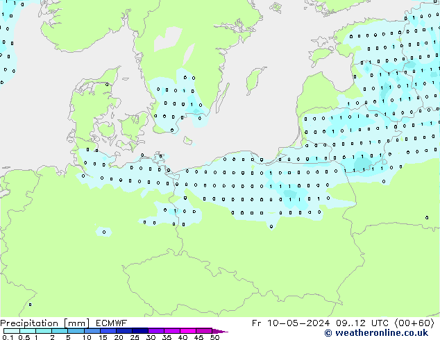 Precipitation ECMWF Fr 10.05.2024 12 UTC