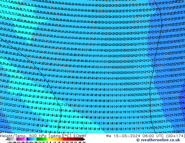 Z500/Regen(+SLP)/Z850 ECMWF wo 15.05.2024 06 UTC