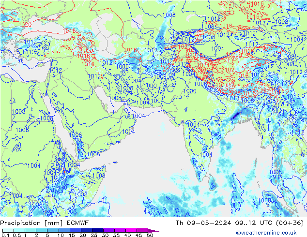 Yağış ECMWF Per 09.05.2024 12 UTC