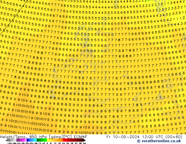 Z500/Rain (+SLP)/Z850 ECMWF pt. 10.05.2024 12 UTC