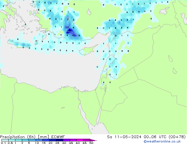 Z500/Rain (+SLP)/Z850 ECMWF Sáb 11.05.2024 06 UTC