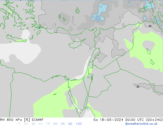 850 hPa Nispi Nem ECMWF Cts 18.05.2024 00 UTC