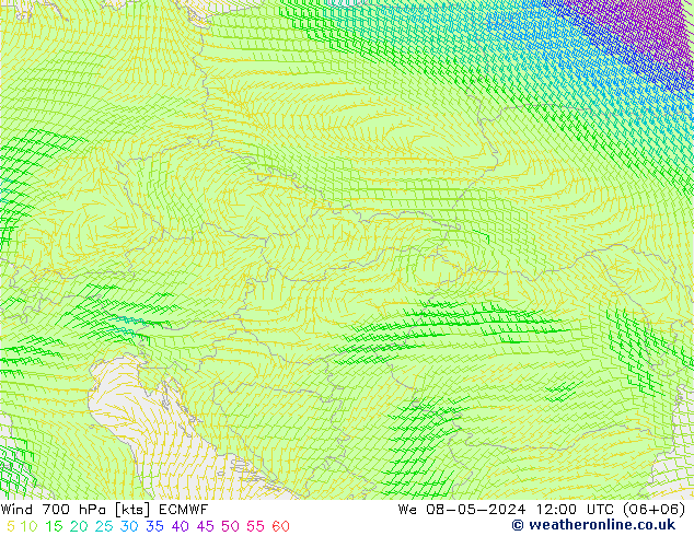  700 hPa ECMWF  08.05.2024 12 UTC