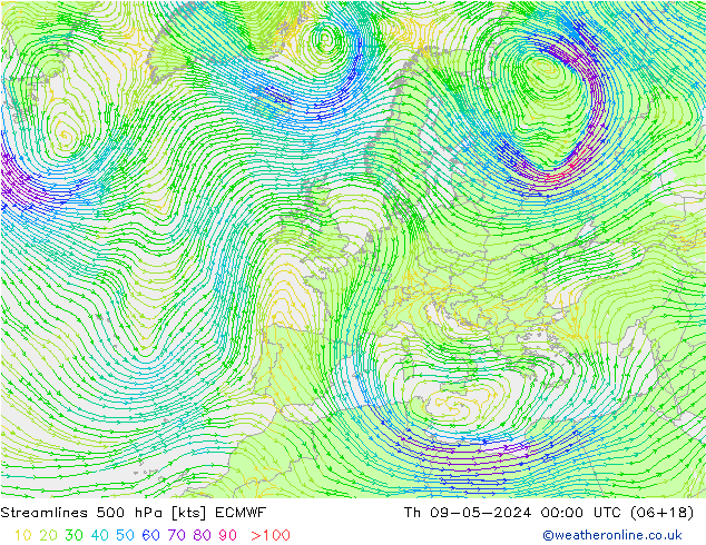  500 hPa ECMWF  09.05.2024 00 UTC