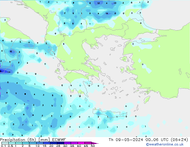 Z500/Rain (+SLP)/Z850 ECMWF Th 09.05.2024 06 UTC