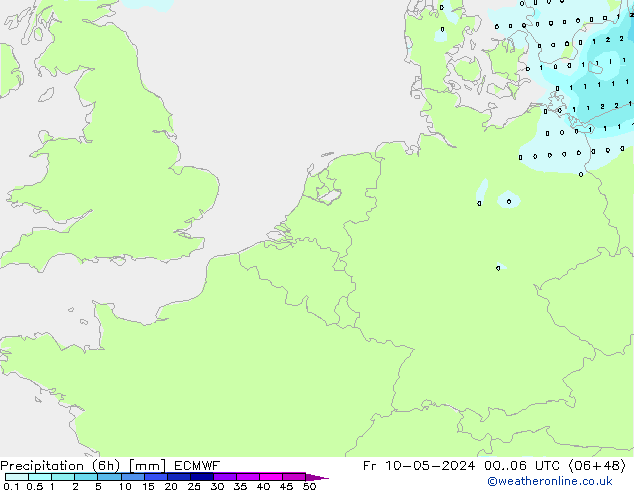 Z500/Rain (+SLP)/Z850 ECMWF Fr 10.05.2024 06 UTC