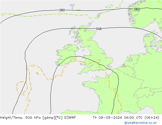 Z500/Regen(+SLP)/Z850 ECMWF do 09.05.2024 06 UTC