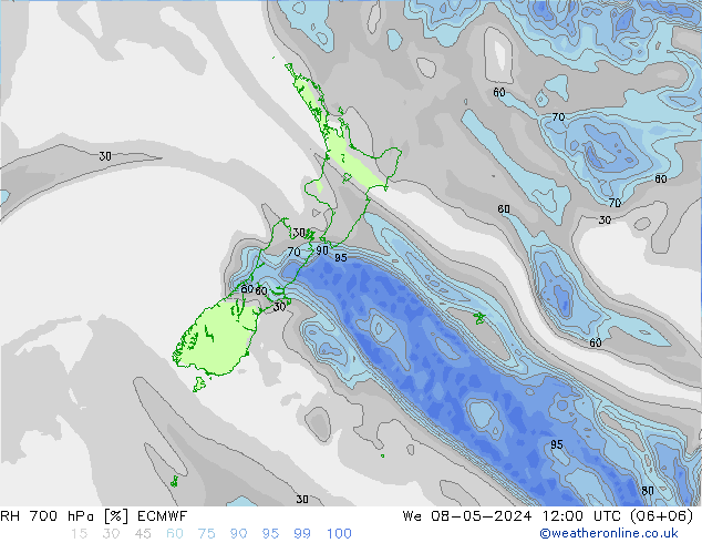 RV 700 hPa ECMWF wo 08.05.2024 12 UTC